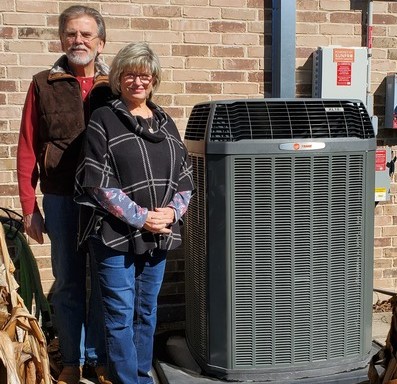 Jesse and Denise and their Trane XL18i Heat Pump
